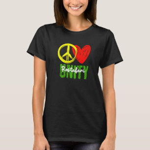 T-shirt One Love Peace Love Unity Reggae Roots Jamaïque Ra