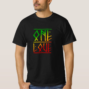 T-shirt One Love Rasta Colors Reggae