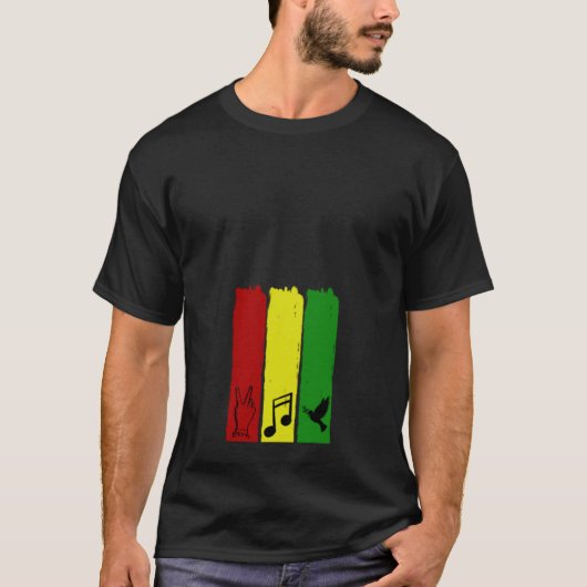 T-shirt One Love Reggae Music (Devant)