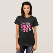 T-shirt One Loved Teacher Coquette Bow Pencil Valentine Gi (Devant entier)