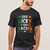 T-shirt One Lucky 7th Grade Teacher St Patricks Day Irish (Devant)