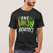 T-shirt One Lucky Architect Shamrock St Patricks Day Tees (Devant)