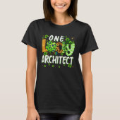 T-shirt One Lucky Architect Shamrock St Patricks Day Tees (Devant)