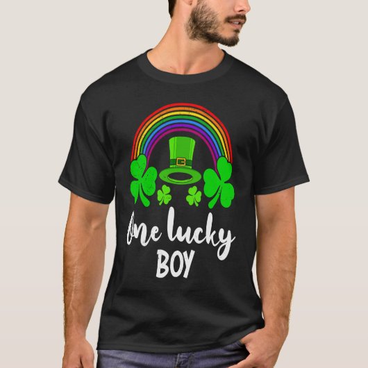 T-shirt One Lucky Boy St Patrick's Day (Devant)