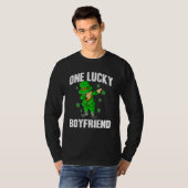 T-shirt One Lucky Boyfriend St Patricks Day Dabbing Leprec (Devant entier)