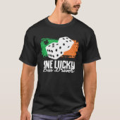 T-shirt One Lucky Bus Driver Dice Game Family Group Match (Devant)