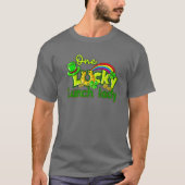 T-shirt One Lucky Lunch Lady St Patrick Shamrock (Devant)