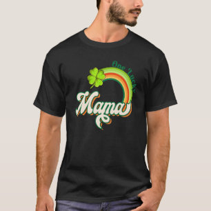 T-shirt One Lucky Mama Funny St Patrick's Day Rainbow Plan