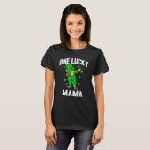 T-shirt One Lucky Mama St Patricks Day Dabbing Leprechaun  (Devant entier)