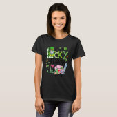 T-shirt One Lucky Nurse Cute Gnome Shamrock St Patricks Da (Devant entier)