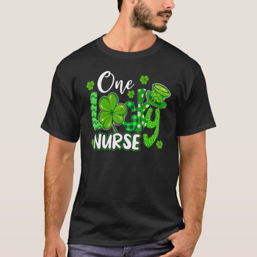 T-shirt One Lucky Nurse Saint Paddys RN St Patricks Day Nu (Devant)