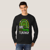 T-shirt One Lucky Shamrock Teacher St Patricku2019s Day Le (Devant entier)