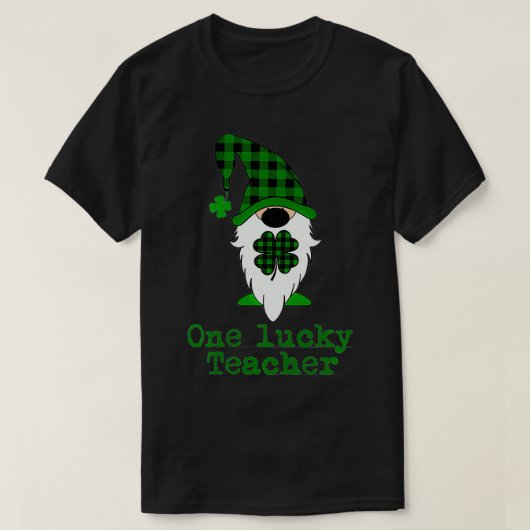 T-shirt One Lucky Teacher Women's St Patricks Day St (Design devant)