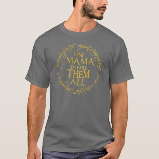 T-shirt One Momo Rulehem All Mama Christmas boy funny (Devant)