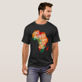 T-shirt One Month Can't Hold Our History African Black His (Devant entier)