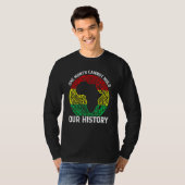 T-shirt One Month Can't Hold Our History African Black His (Devant entier)