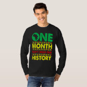 T-shirt One Month Can't Hold Our History African Black His (Devant entier)