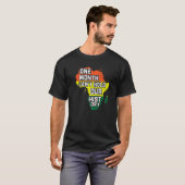 T-shirt One Month Can't Hold Out History Black Pride Melan (Devant entier)