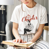 T-shirt One More Chapter Red Script l Book Lovers & Reader