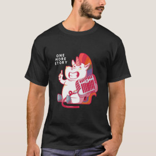 T-shirt One More Story Unicorn Bedtime Podcast Audio Livre