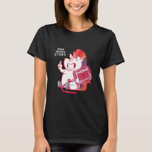 T-shirt One More Story Unicorn Bedtime Podcast Audio Livre
