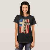 T-shirt One Nation Under God Patriotic Christian Faith Ame (Devant entier)
