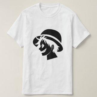T-shirt One Piece Luffy Straw Hat Pirate Silhouette Tees