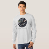 T-shirt One Planet One Chance - Jour des terres (Texture d (Devant entier)