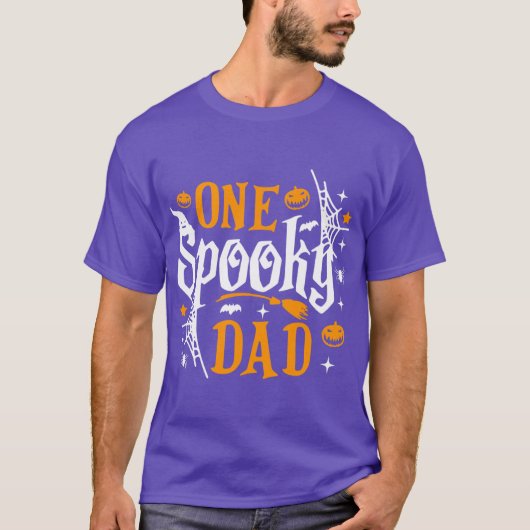 T-shirt One Spooky Dad boy boy (Devant)