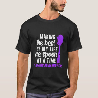 T-shirt One Spoon Fibromyalgia Warrior Fibromyalgia Awaren