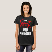 T-shirt One Sweet Web Developer s Valentines Day (Devant entier)