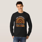 T-shirt One Thankful 4th Grade Teacher Groovy Thanksgiving (Devant entier)