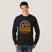 T-shirt One Thankful Mama Rainbow Leopard Fall Groovy Than (Devant entier)