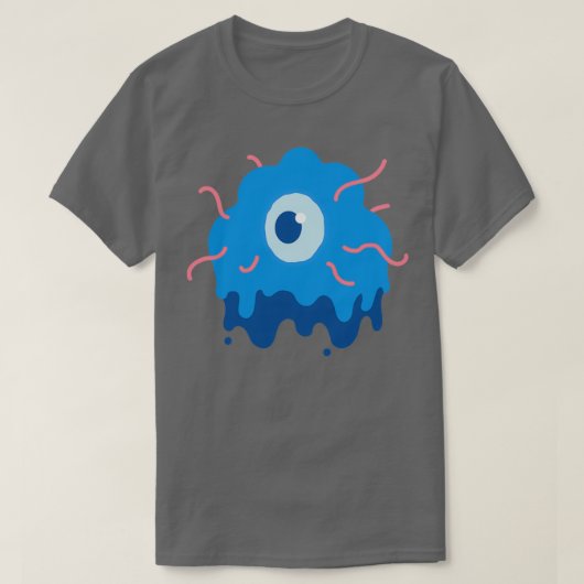 T-shirt OneEyed Melty Cloud Monster With Worms (Design devant)