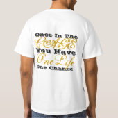 T-shirt OneLifeOriginalBlack&Gold (Dos)