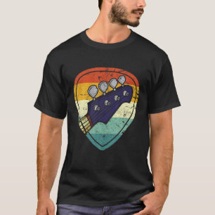 T-shirt Onglet de guitare de basse rétro Vintage guitarist