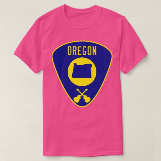 T-shirt Onglet de guitare de l'Oregon (Design devant)