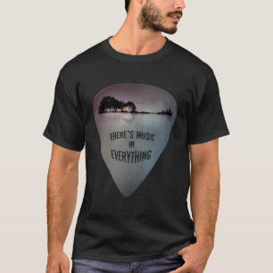 T-shirt Onglet de guitare Distressed Lake Réflexions Guita