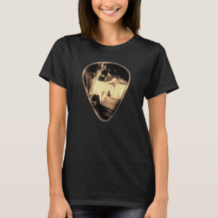 T-shirt Onglet de guitare Électrique Guitariste Musicien M