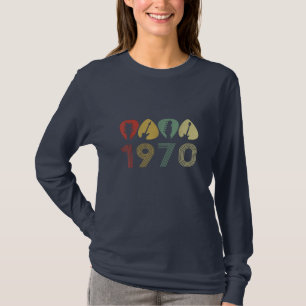 T-shirt Onglet de guitare guitariste 1970 Anniversaire gui