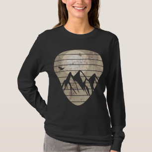 T-shirt Onglet de guitare Mountain Cool Guitare Lecteur Gu
