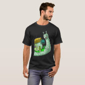 T-shirt Onglet Psychedélique Inspiré Trippy Slug Connexe S (Devant entier)