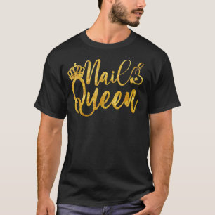 T-shirt Onglet Queen Correspondant Nail Boss Nail Artiste 