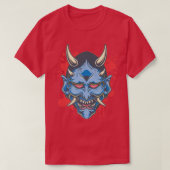 T-shirt Oni Demon Mask - Japanese Evil Mythical Creator P (Design devant)
