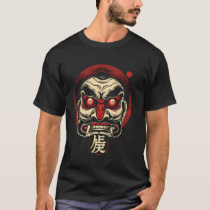 T-shirt Oni Masque japonais Demon Halloween Costume Japon 