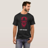 T-shirt Oni Masque japonais visage démon Diable Ronin (Devant entier)