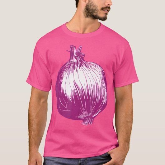 T-shirt Onion Funny Vegetable Easy Halloween (Devant)