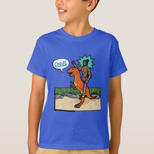 T-shirt ONIVA ! Dino Lutteur (Devant)