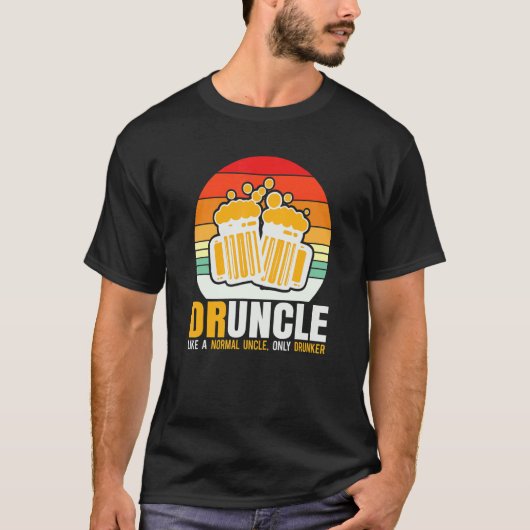 T-shirt Onkel glacière Druncle Comme Un Oncle Normal Uniqu (Devant)
