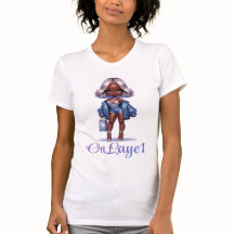 T-shirt "OnLaye1" féminin Bella+Canvas mince